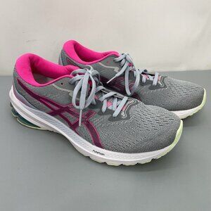 Asics GT 1000 11 Sneakers Shoes Running Athletic Gray Pink Womens 10 Unisex 42